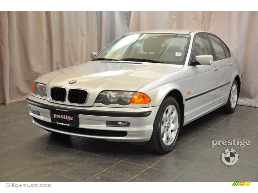 2001 3 Series 325xi Sedan - Titanium Silver Metallic / Black photo #1