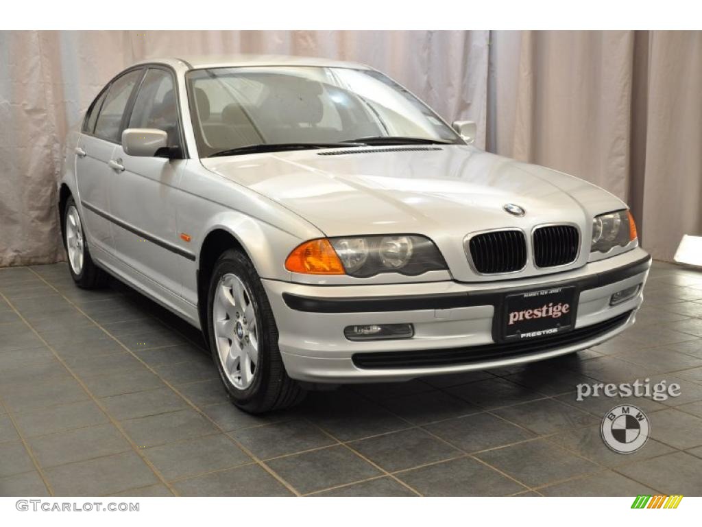 2001 3 Series 325xi Sedan - Titanium Silver Metallic / Black photo #7