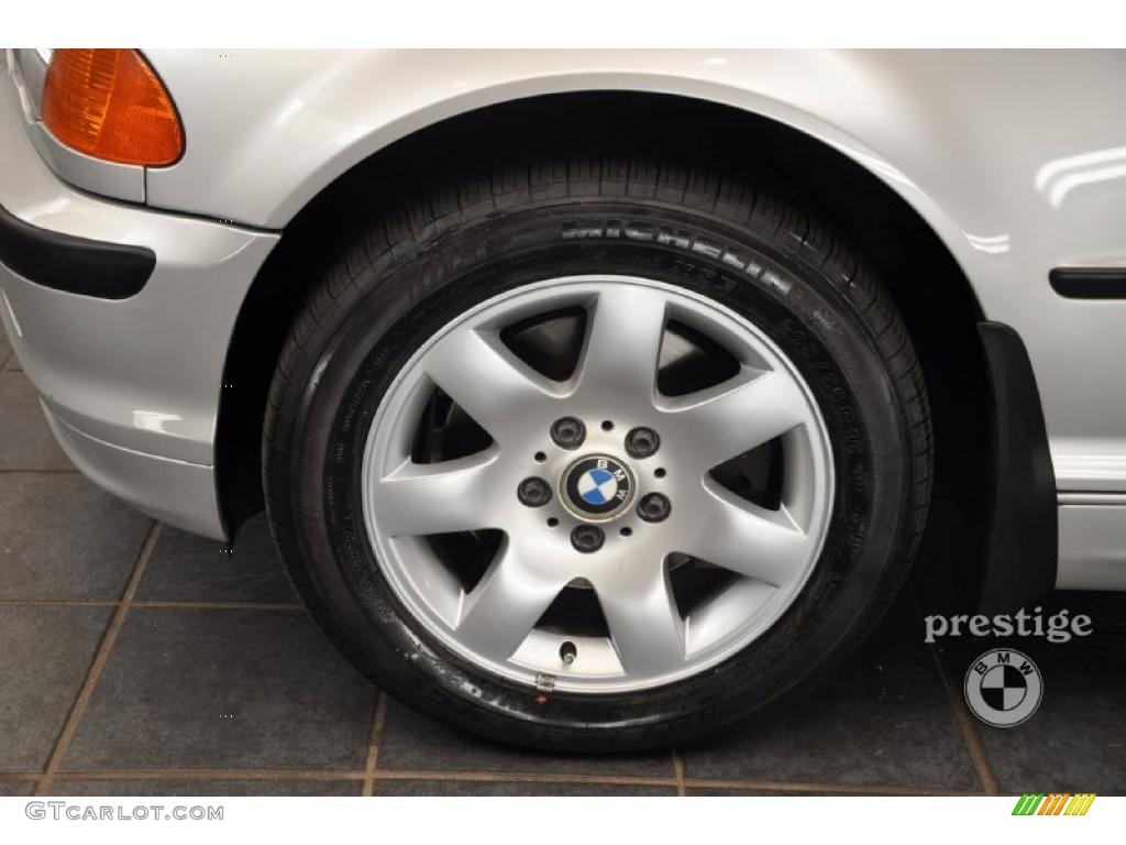 2001 3 Series 325xi Sedan - Titanium Silver Metallic / Black photo #8