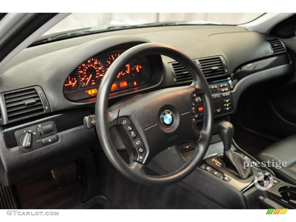 2001 3 Series 325xi Sedan - Titanium Silver Metallic / Black photo #11