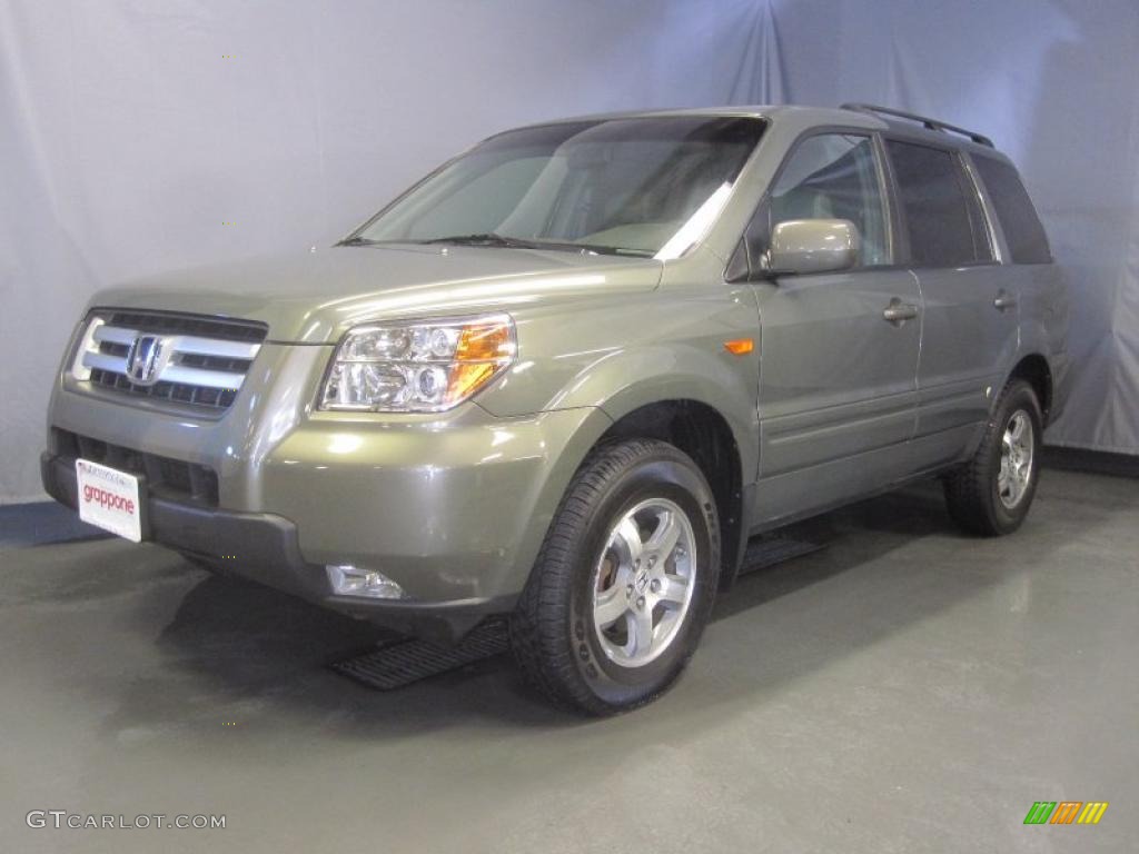 2008 Pilot EX-L 4WD - Aberdeen Green Metallic / Gray photo #1
