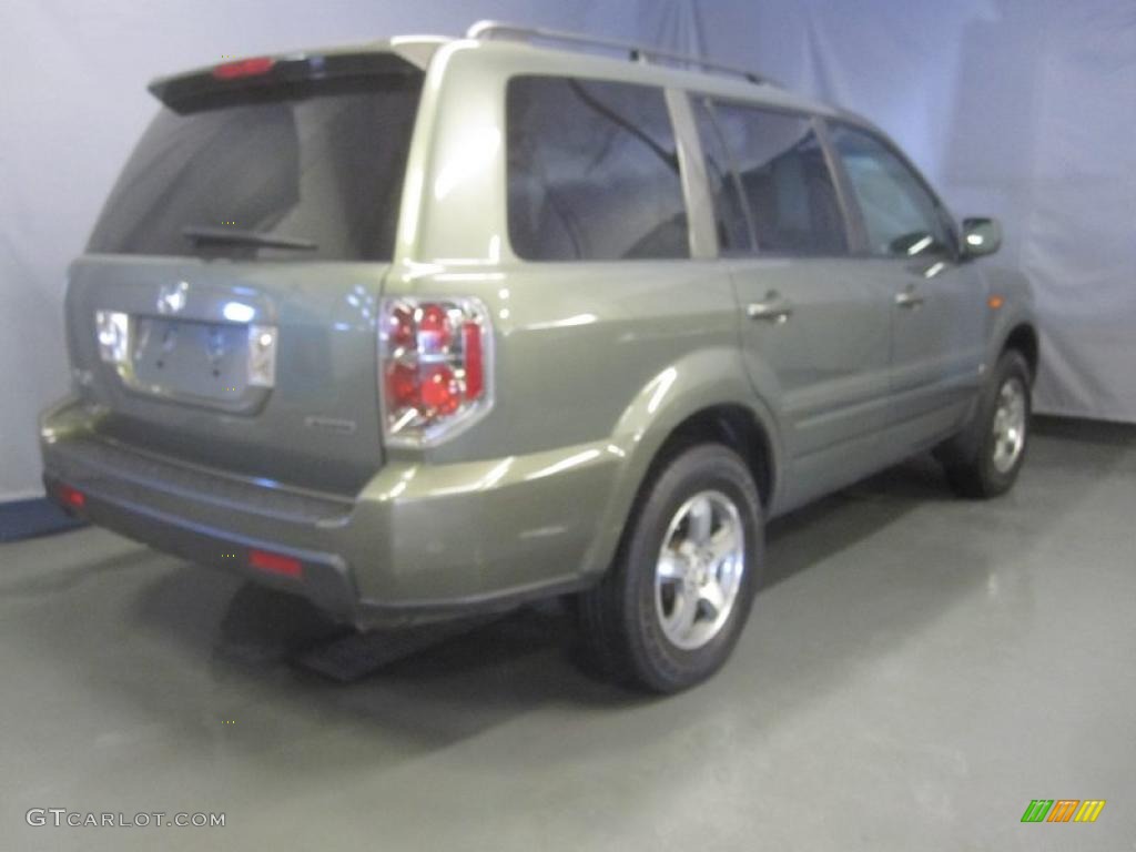 2008 Pilot EX-L 4WD - Aberdeen Green Metallic / Gray photo #3