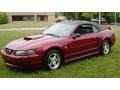 40th Anniversary Crimson Red Metallic 2004 Ford Mustang V6 Convertible