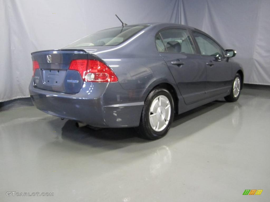 2008 Civic Hybrid Sedan - Magnetic Pearl / Blue photo #3