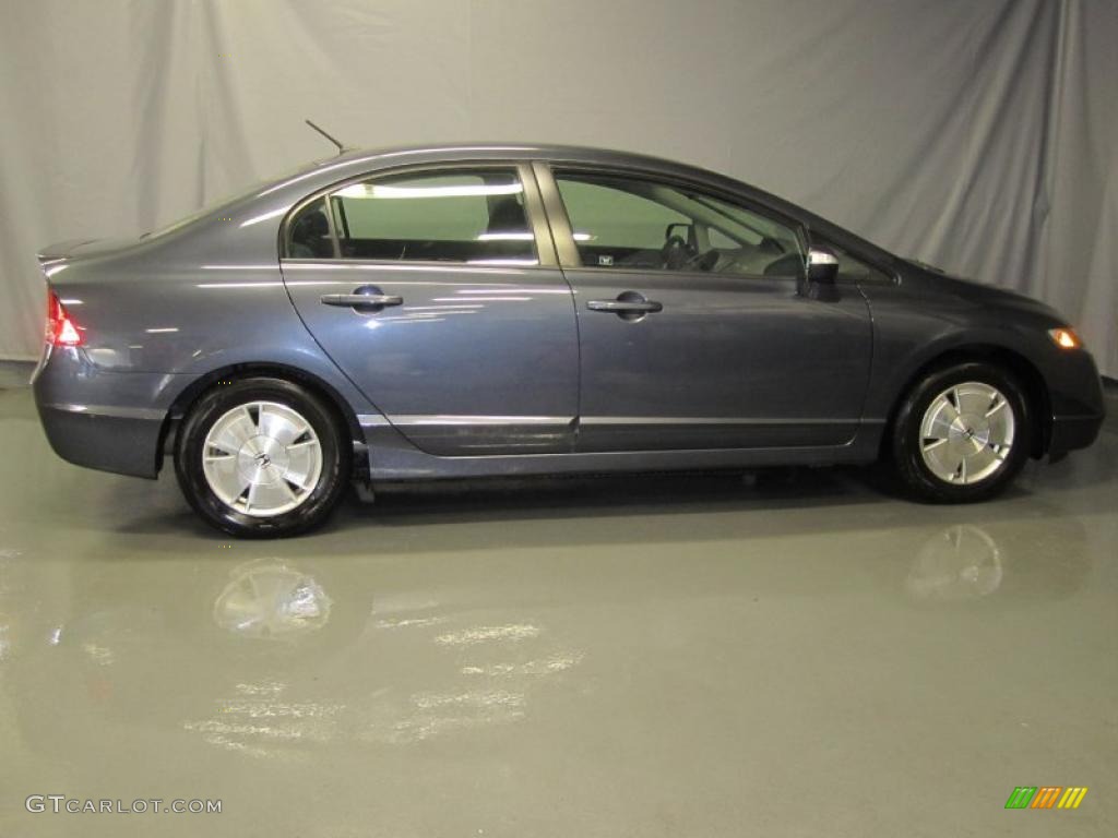 2008 Civic Hybrid Sedan - Magnetic Pearl / Blue photo #4