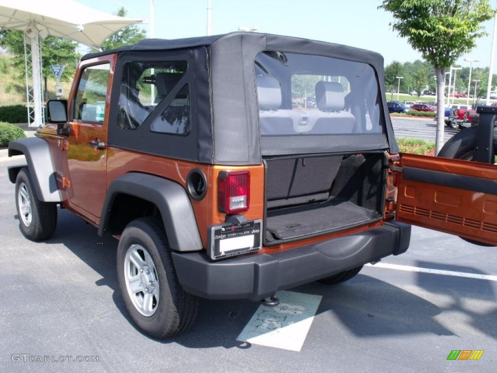 2010 Wrangler Sport 4x4 - Mango Tango Pearl / Dark Slate Gray/Medium Slate Gray photo #8