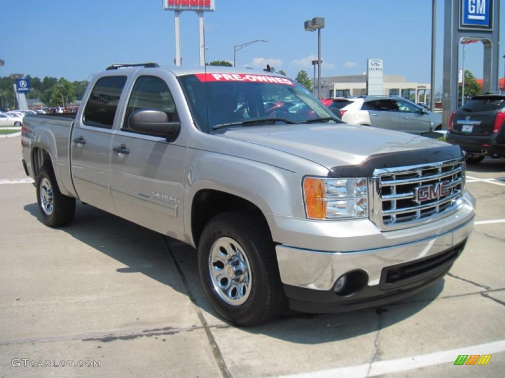 2008 Sierra 1500 SLE Crew Cab - Silver Birch Metallic / Light Titanium photo #2