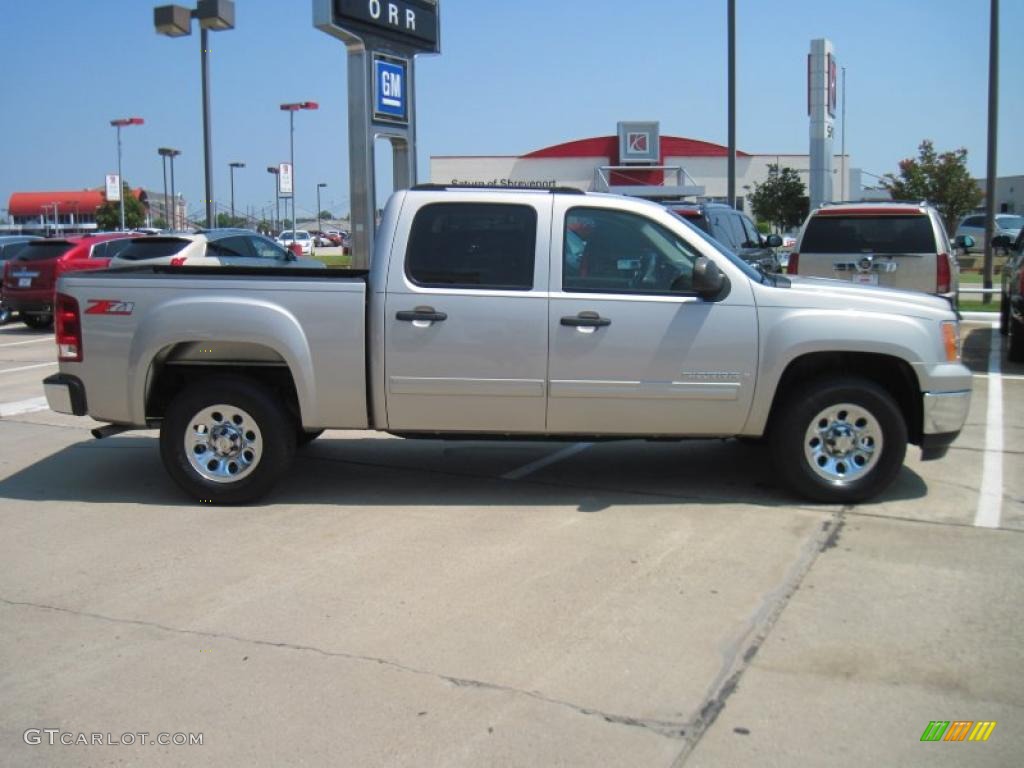 2008 Sierra 1500 SLE Crew Cab - Silver Birch Metallic / Light Titanium photo #4