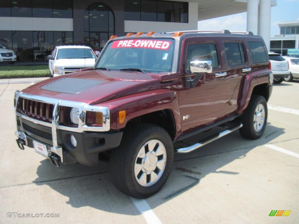 2007 H3  - Sonoma Red Metallic / Light Cashmere/Ebony photo #1