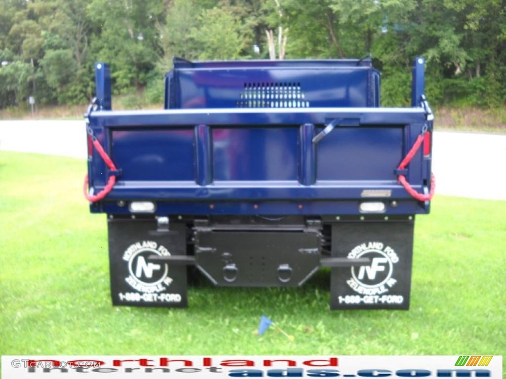 2011 F350 Super Duty XL Regular Cab 4x4 Chassis Dump Truck - Dark Blue Pearl / Steel photo #7