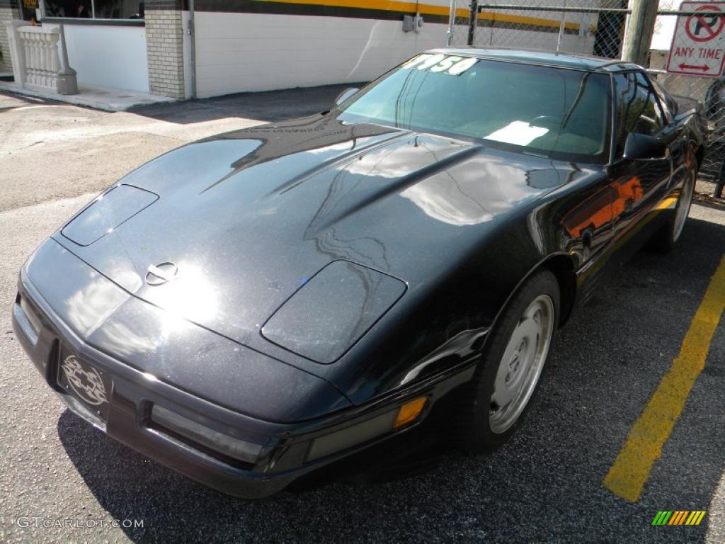 1992 Corvette Coupe - Black / Gray photo #1