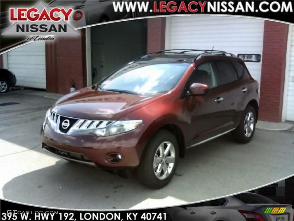 2010 Murano SL AWD - Merlot Red Metallic / Black photo #1