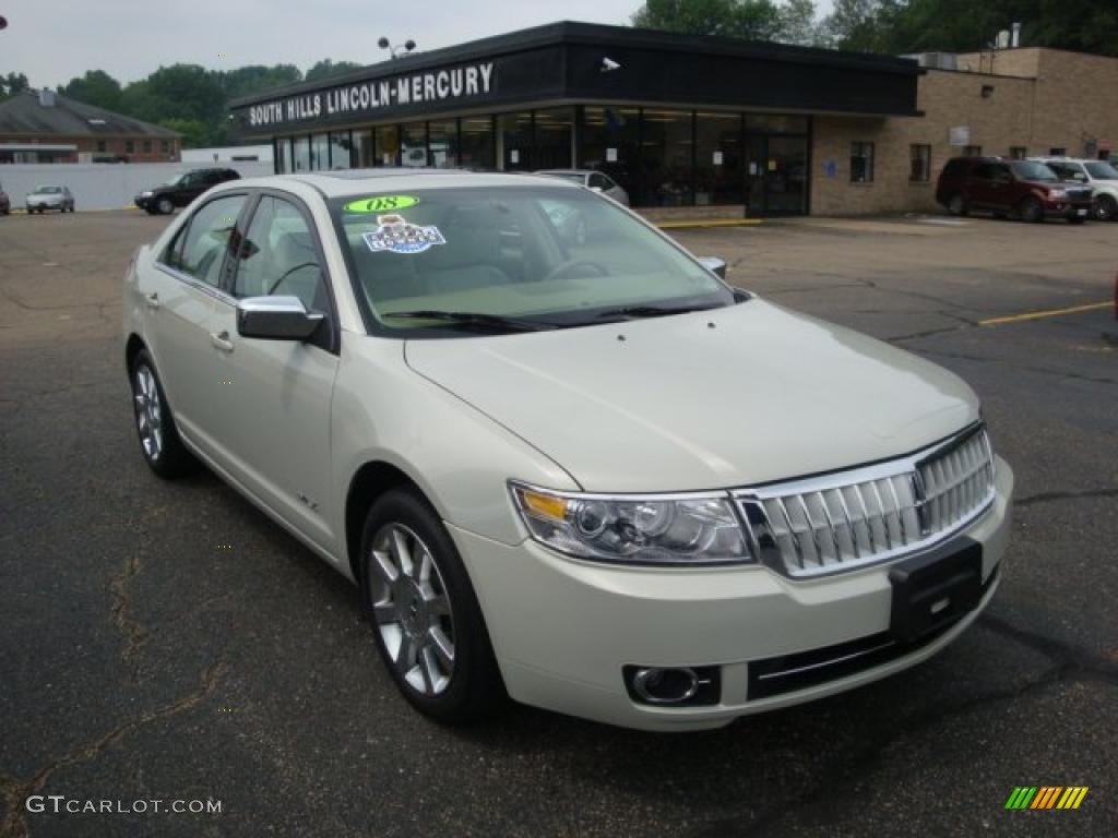 2008 MKZ AWD Sedan - Light Sage Metallic / Sand photo #5