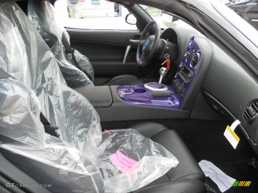 2010 Viper SRT10 Roanoke Dodge Edition Coupe - Viper Black/Purple / Black photo #11