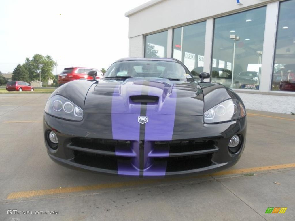 2010 Viper SRT10 Roanoke Dodge Edition Coupe - Viper Black/Purple / Black photo #29