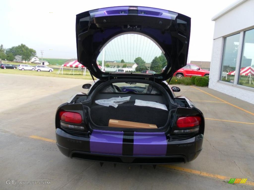 2010 Viper SRT10 Roanoke Dodge Edition Coupe - Viper Black/Purple / Black photo #33