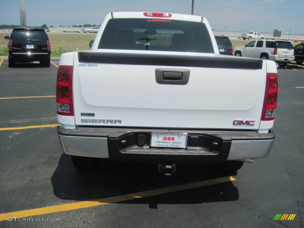 2010 Sierra 1500 SL Crew Cab 4x4 - Summit White / Dark Titanium photo #5