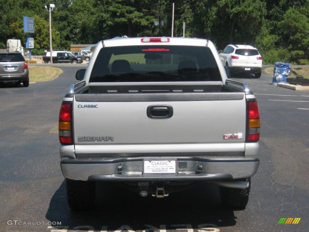 2005 Sierra 1500 SLE Crew Cab 4x4 - Silver Birch Metallic / Dark Pewter photo #4