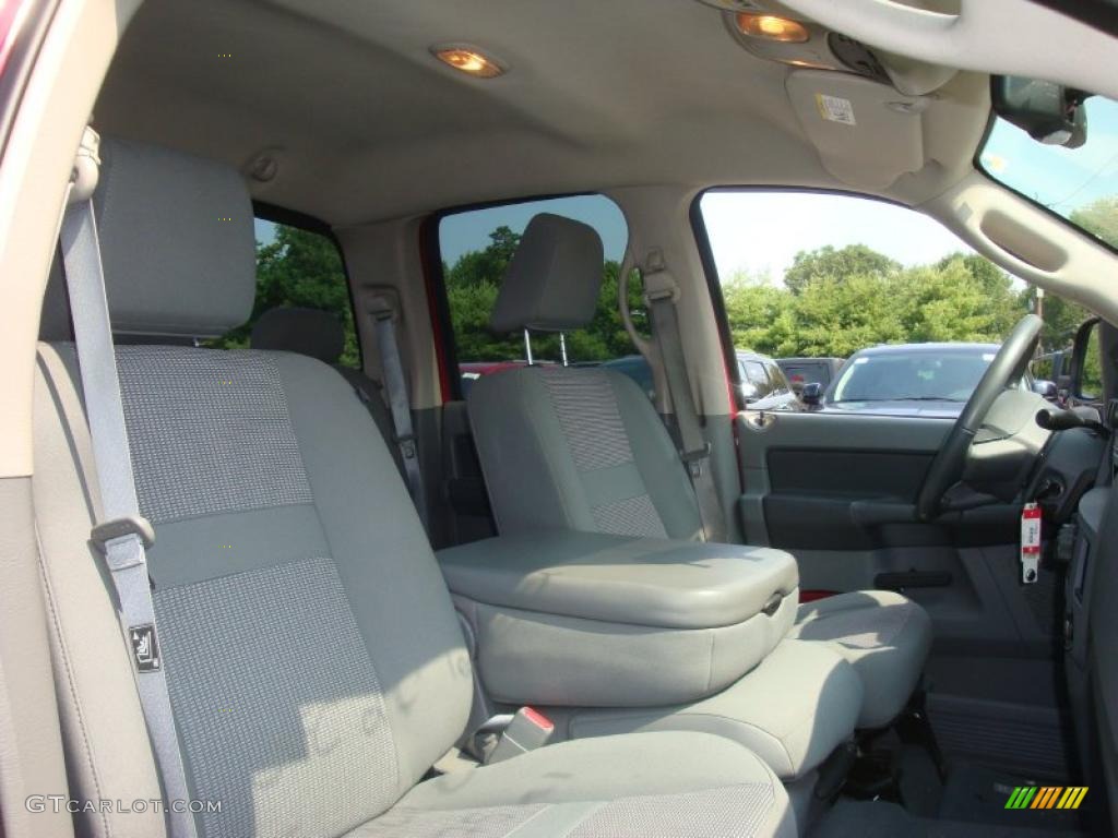 2007 Ram 1500 ST Quad Cab 4x4 - Inferno Red Crystal Pearl / Medium Slate Gray photo #8