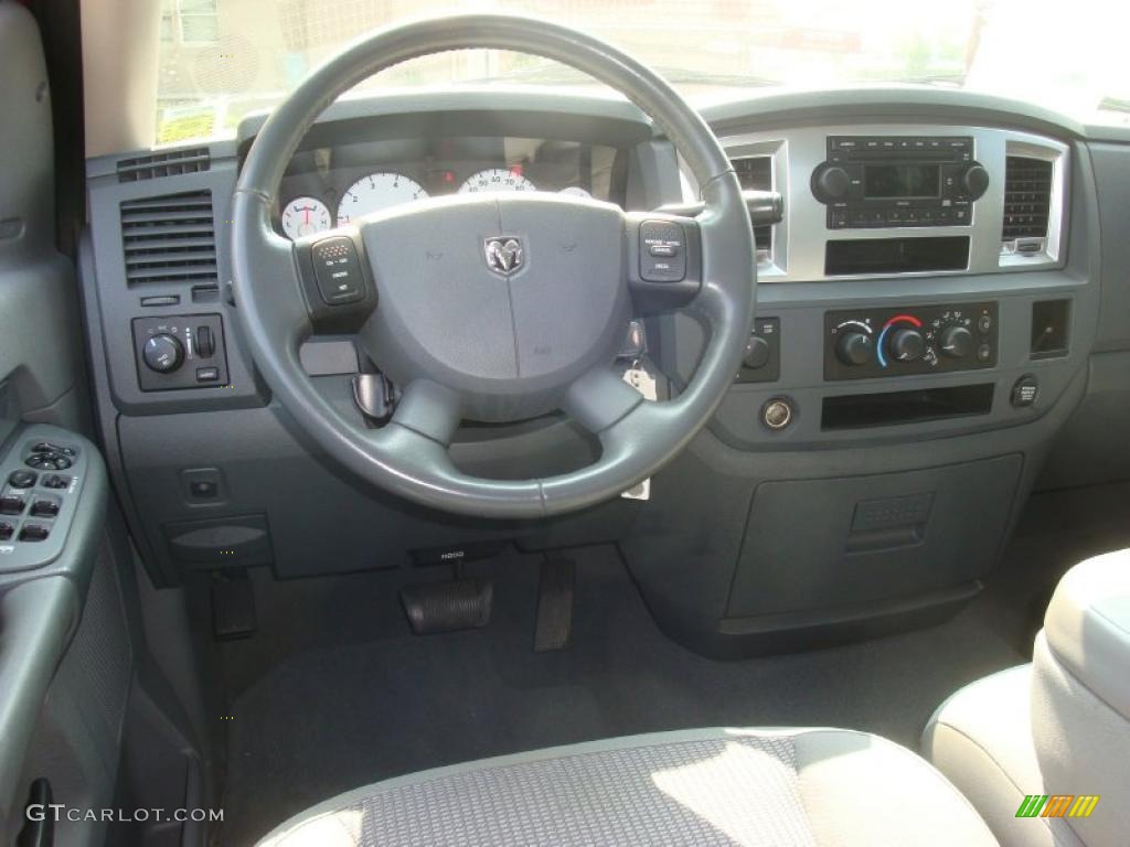 2007 Ram 1500 ST Quad Cab 4x4 - Inferno Red Crystal Pearl / Medium Slate Gray photo #10