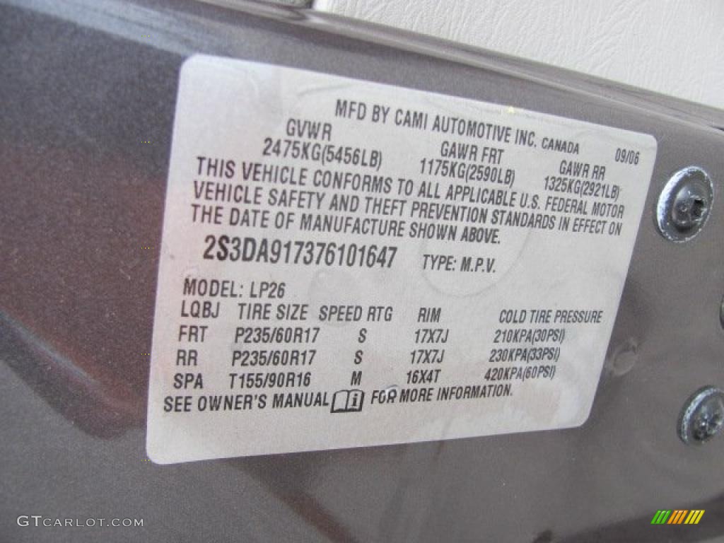 2007 XL7 Limited AWD - Meteor Grey Metallic / Grey photo #19