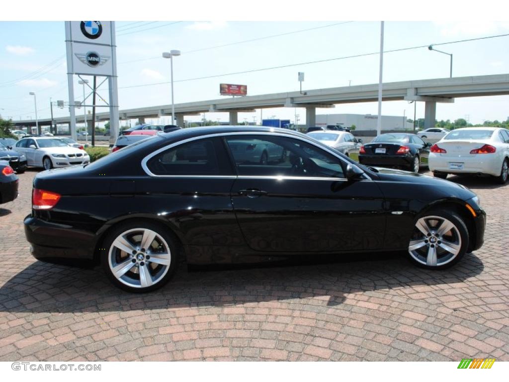 2007 3 Series 335i Coupe - Jet Black / Black photo #6