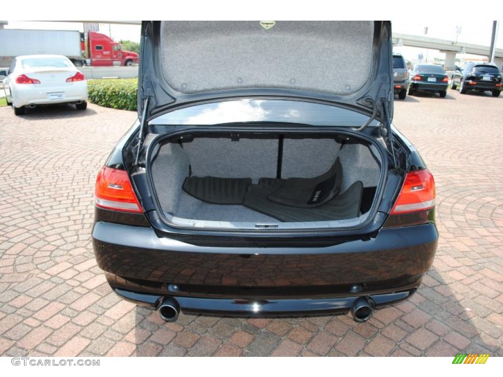 2007 3 Series 335i Coupe - Jet Black / Black photo #11