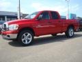 2007 Flame Red Dodge Ram 1500 SLT Quad Cab  photo #2