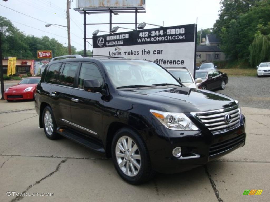 2008 LX 570 - Onyx Black / Dark Gray photo #1