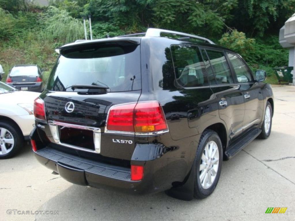 2008 LX 570 - Onyx Black / Dark Gray photo #2