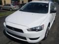 2010 Wicked White Metallic Mitsubishi Lancer DE  photo #1