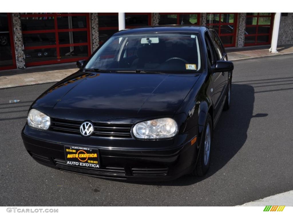 2001 Golf GLS TDI 4 Door - Black / Black photo #1