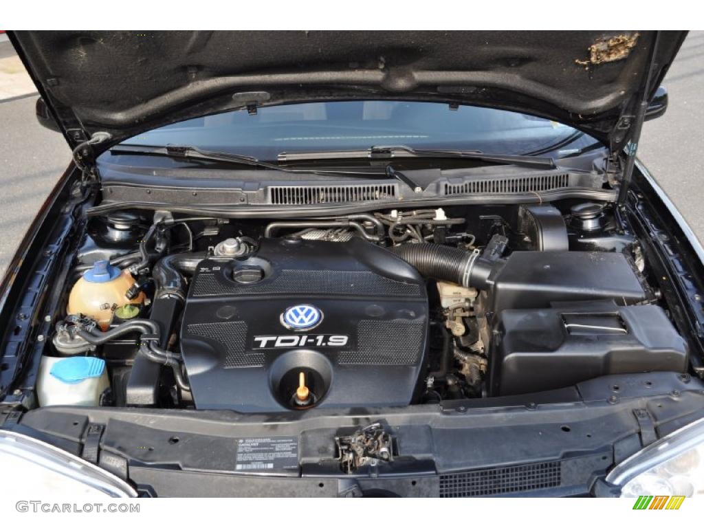 2001 Golf GLS TDI 4 Door - Black / Black photo #8