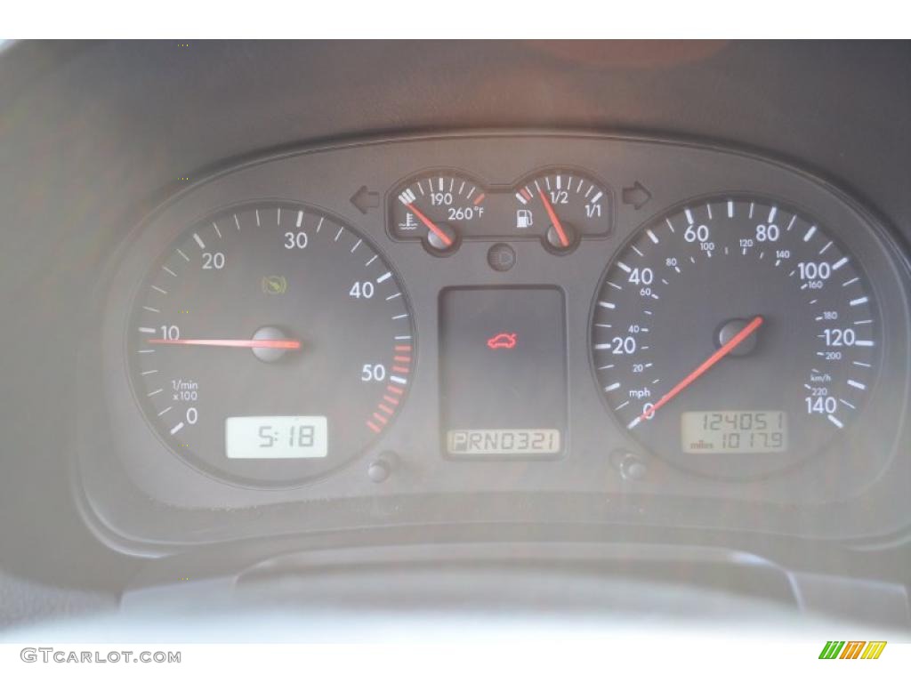 2001 Golf GLS TDI 4 Door - Black / Black photo #11