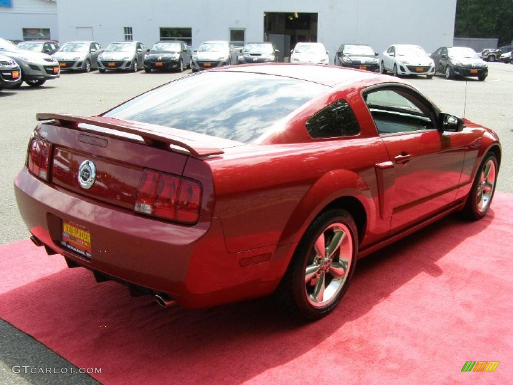 2008 Mustang GT/CS California Special Coupe - Dark Candy Apple Red / Charcoal Black/Dove photo #8