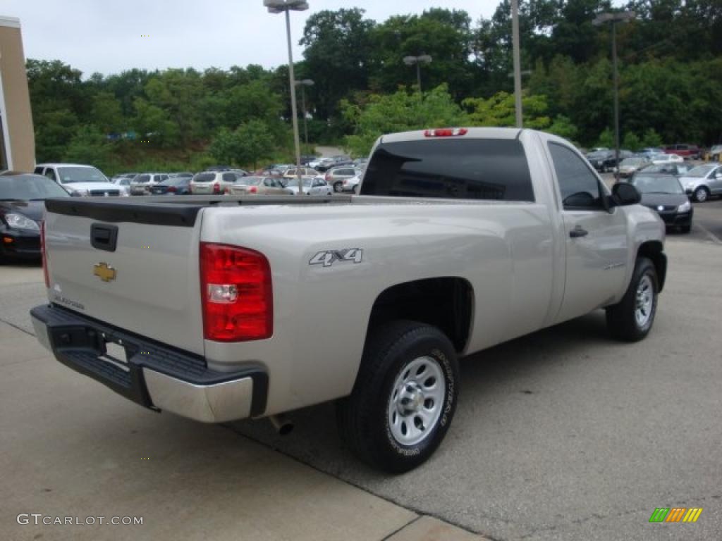 2009 Silverado 1500 Regular Cab 4x4 - Silver Birch Metallic / Dark Titanium photo #2