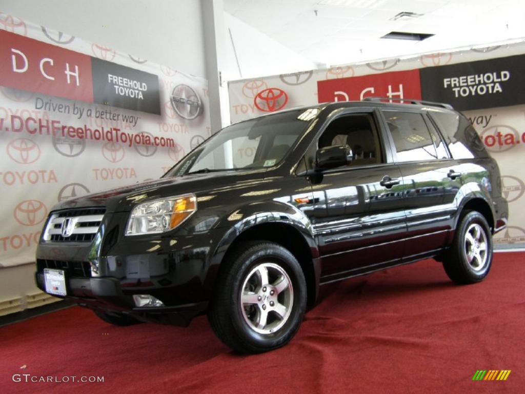 2008 Pilot EX 4WD - Formal Black / Saddle photo #1