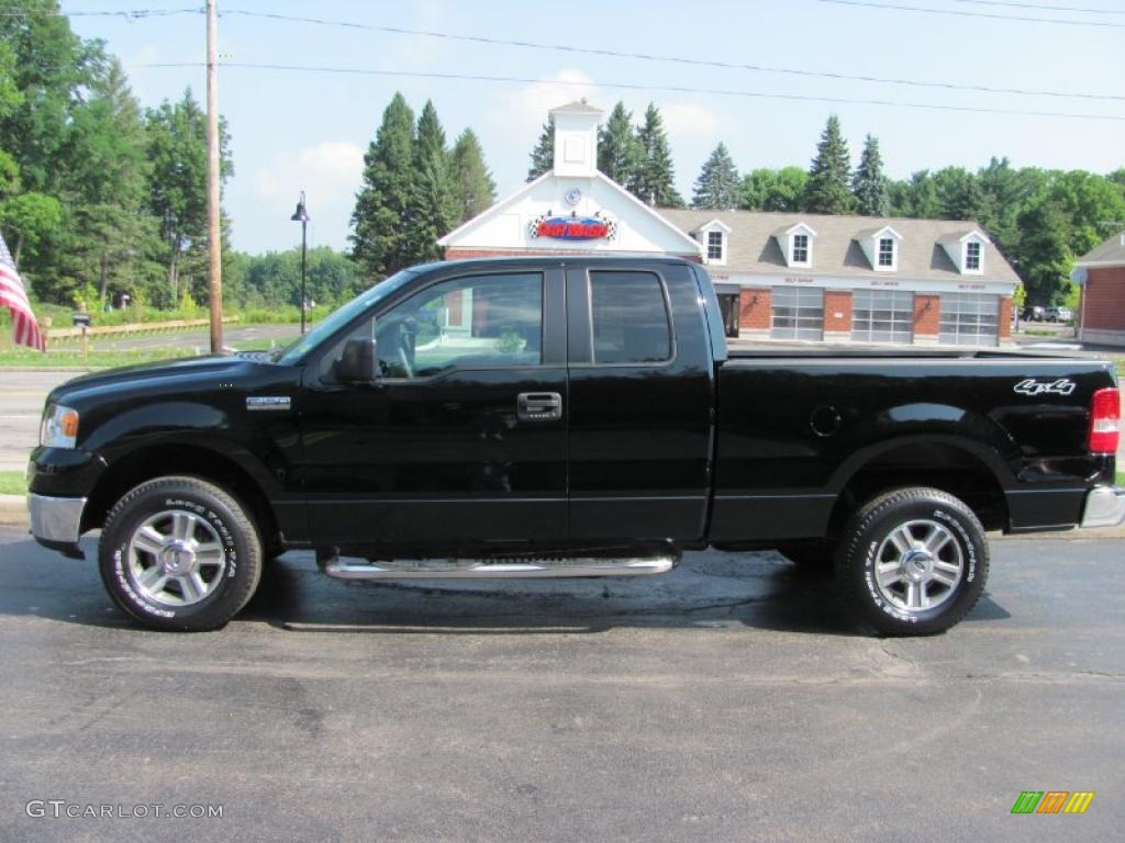 2006 F150 XLT SuperCab 4x4 - Black / Medium Flint photo #14