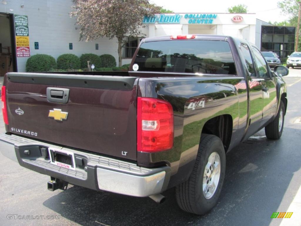 2009 Silverado 1500 LT Extended Cab 4x4 - Dark Cherry Red Metallic / Light Cashmere photo #2