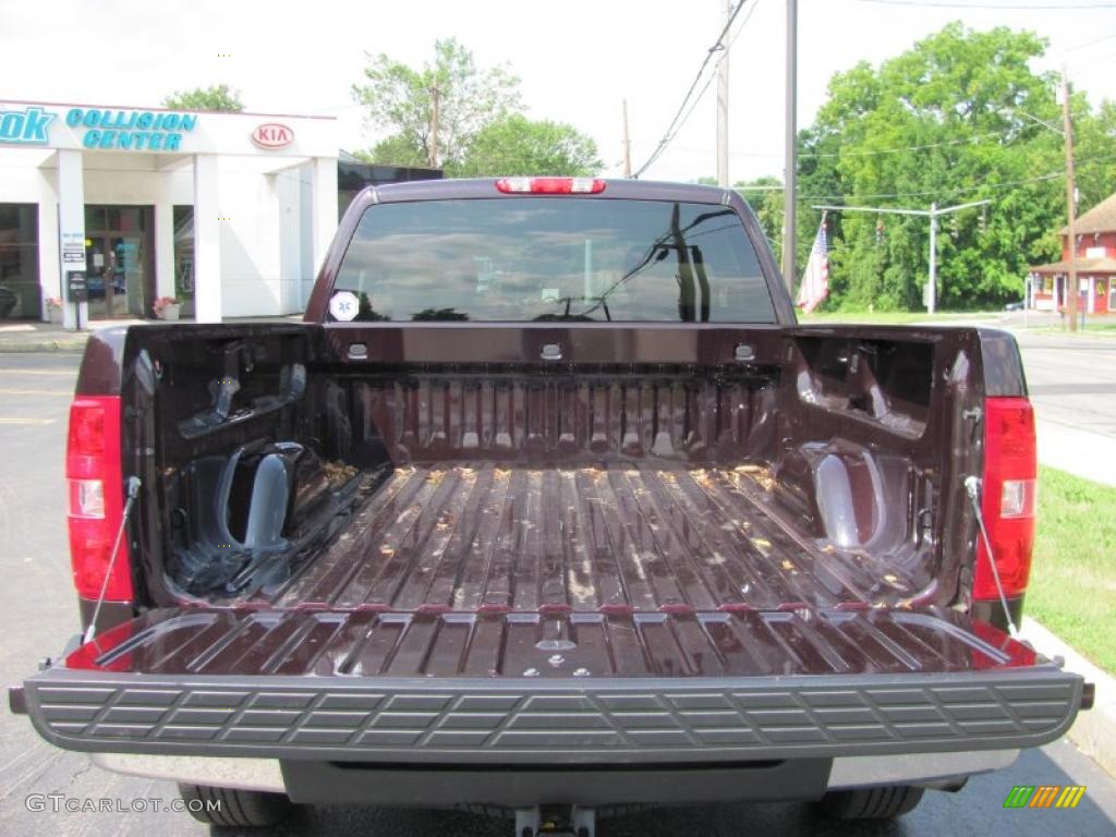 2009 Silverado 1500 LT Extended Cab 4x4 - Dark Cherry Red Metallic / Light Cashmere photo #6