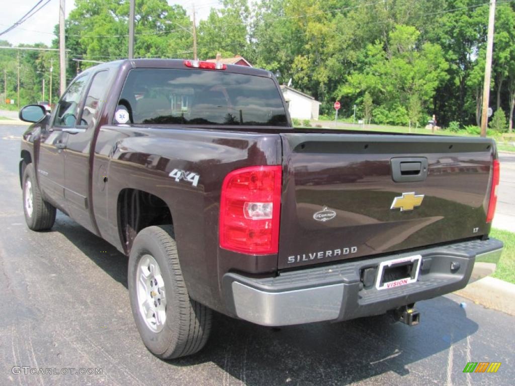 2009 Silverado 1500 LT Extended Cab 4x4 - Dark Cherry Red Metallic / Light Cashmere photo #15