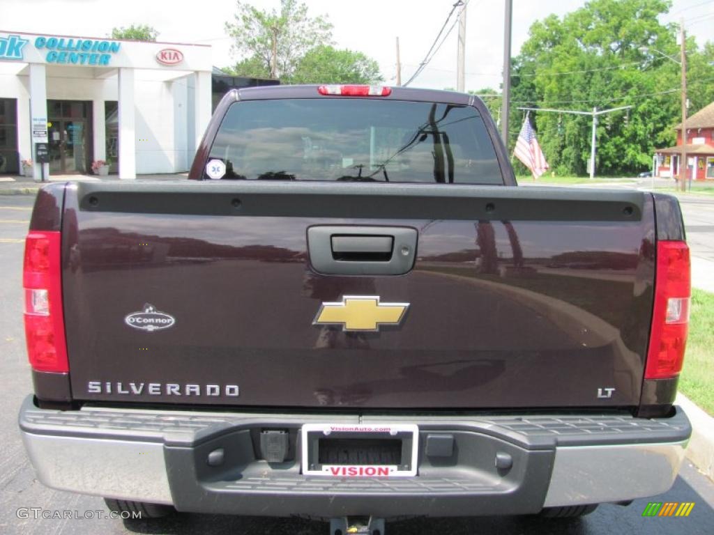 2009 Silverado 1500 LT Extended Cab 4x4 - Dark Cherry Red Metallic / Light Cashmere photo #16