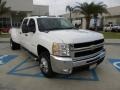 2008 Summit White Chevrolet Silverado 3500HD LT Crew Cab 4x4 Dually  photo #7