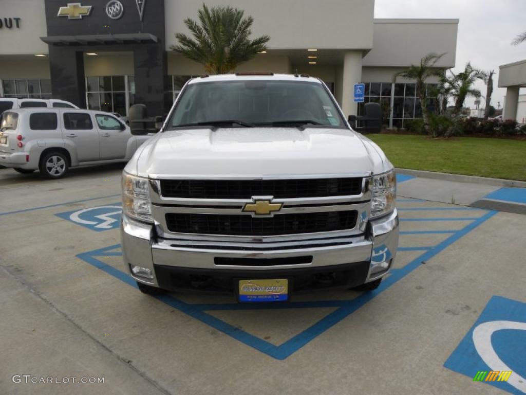 2008 Silverado 3500HD LT Crew Cab 4x4 Dually - Summit White / Ebony photo #8