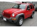 2004 Flame Red Jeep Liberty Sport 4x4  photo #12