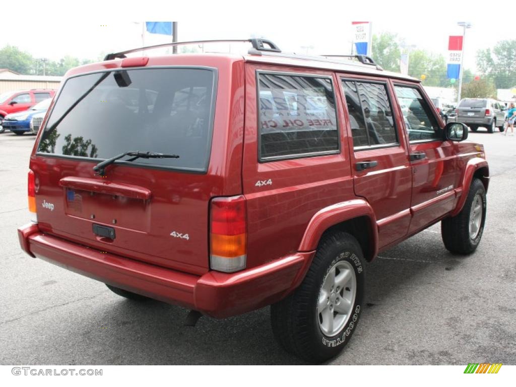 1999 Cherokee Classic 4x4 - Chili Pepper Red Pearl / Agate photo #2