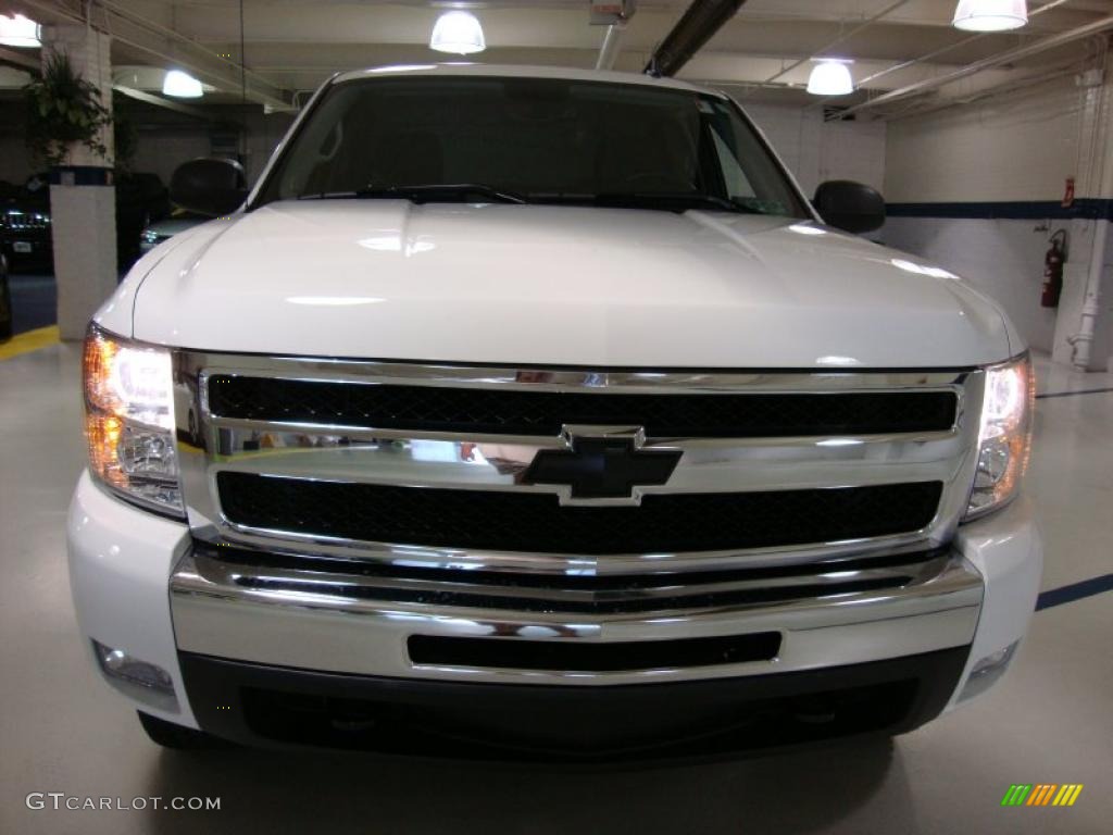 2009 Silverado 1500 LT Crew Cab 4x4 - Summit White / Ebony photo #3