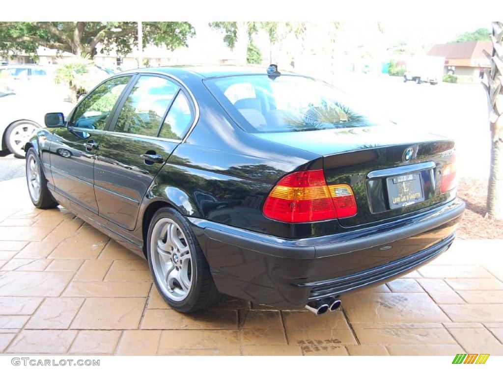 2005 3 Series 330i Sedan - Jet Black / Sand photo #5
