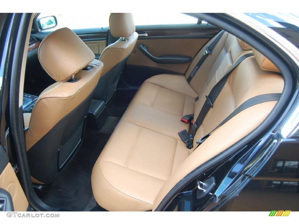 2005 3 Series 330i Sedan - Jet Black / Sand photo #13