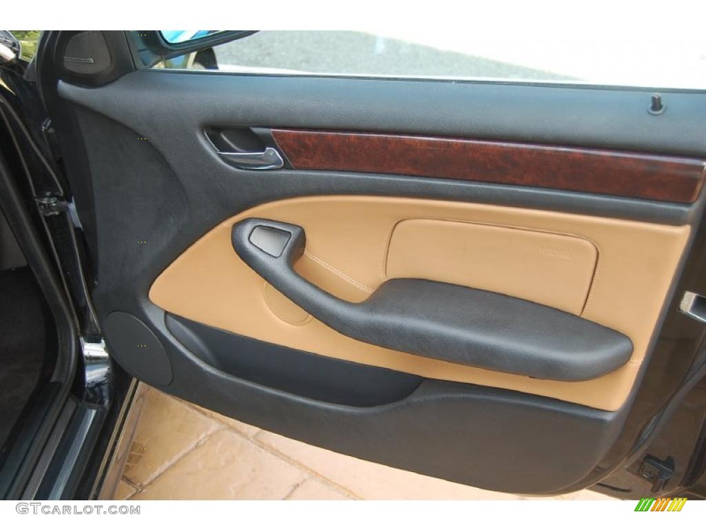 2005 3 Series 330i Sedan - Jet Black / Sand photo #18